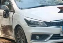 आईजी की कार दुर्घटनाग्रस्त, बाल-बाल बचे