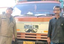 पुलिस की चेकिंग में नशे में ट्रक चलाता पकड़ा, चालक गिरफ्तार