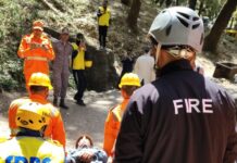 पर्यटन सीजन को लेकर रोपवे में किया रेस्क्यू ऑपरेशन का सफल अभ्यास