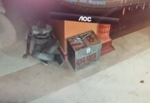 मंदिर में बेखौफ होकर घुसा चोर, सीसीटीवी में कैद, देखें वीडियो