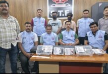 एसटीएफ ने पिस्टल, बंदूक़ समेत दो लोगों को किया गिरफ्तार