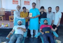 पूर्व विधायक ने किया रक्तदान शिविर का शुभारंभ, बोले-इससे बड़ा कोई दान नहीं