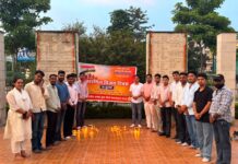 कारगिल विजय दिवस पर भाजयुमो ने शहीदों को दी श्रद्धांजलि